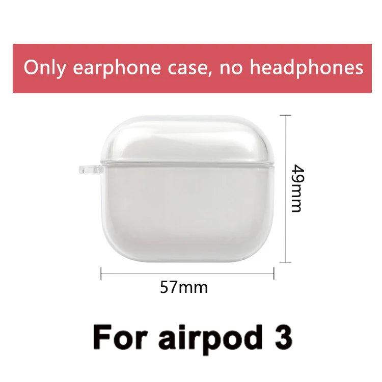 Transparent Earphone Case For Airpods 3 2023 Cases Soft Silicone Clear Headphone Cover For Airpods Pro 2 1 3 Charging Bags