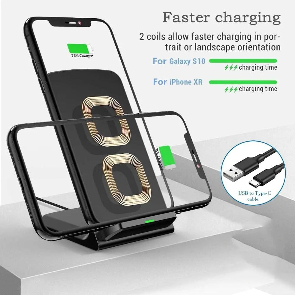 40W Wireless Charger Fast support for Samsung S24 S23 S22 21 Ultra Quick Charging Stand For iPhone 16 15 14 13 Pro Max Xiaomi 14