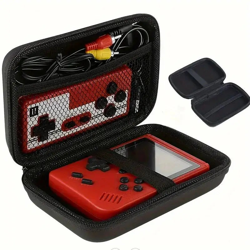 Handheld Game Console Carrying Case, Protective Travel Retro Mini Player Box For Charging Cable, Earpods, Batteries