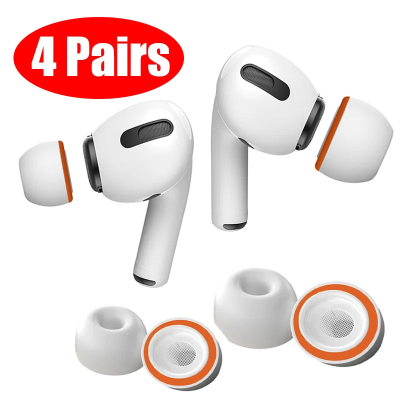 For AirPods Pro/Pro2 Memory Foam Ear Tips Soft Silicone Replacement EarCap Tips  Fit for AirPods Pro Case Ear Cushion Earpads