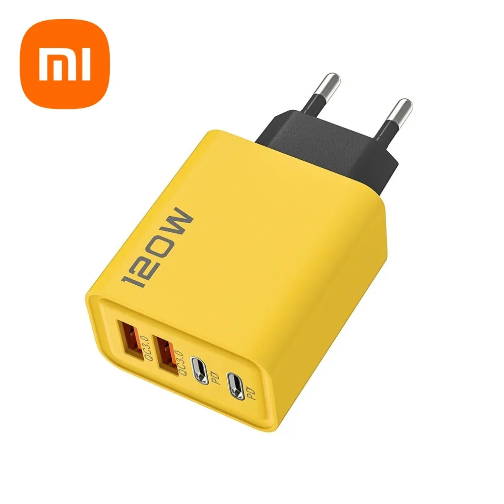 Xiaomi 4 Port USB C PD Charger Quick Charge 3.0 Type C USB Mobile Phone Charger Quick Charge Adapter For iPhone Samsung Huawei